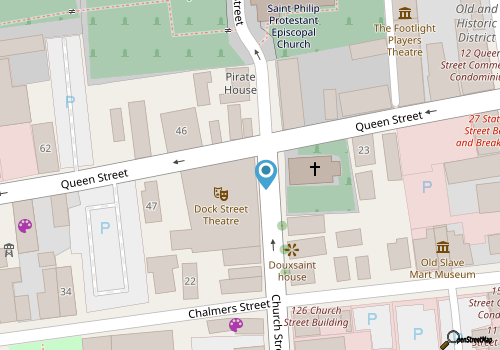 Dock Street Theater map location