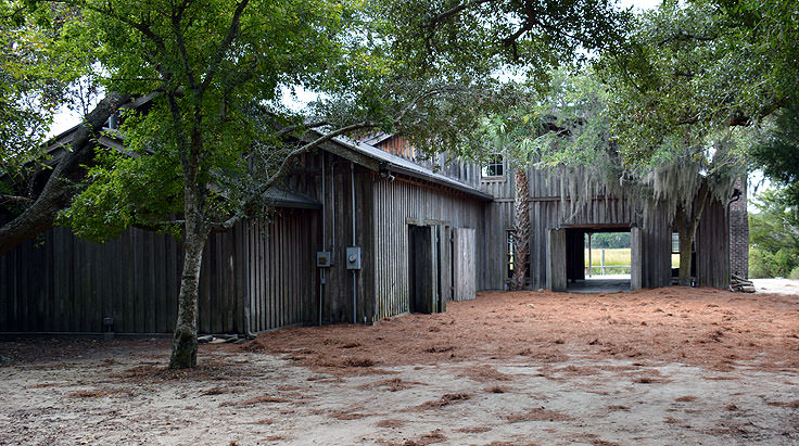 A wedding reception venue at Boone Hall Plantation, Mt. Pleasant, SC