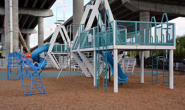 A playground at Waterfront Memorial Park in Mt. Pleasant, SC