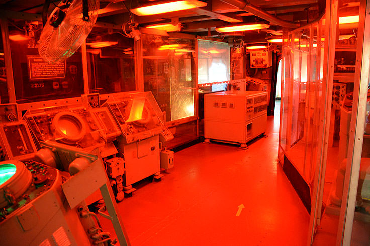 Combat Information Center aboard the USS Yorktown at Patriot's Point in Mt. Pleasant, SC