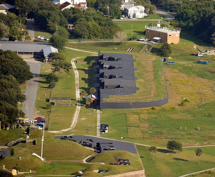 Fort Molutrie on Sullivan's Island, SC