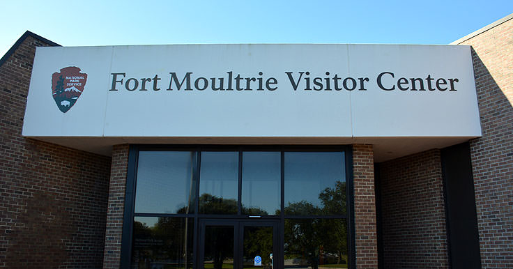 Fort Molutrie Visitor Center on Sullivan's Island, SC